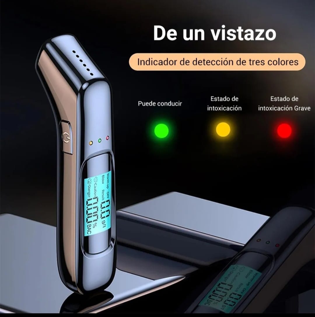 Alcoholímetro Digital Lcd Probador De Alcohol Sin Contacto