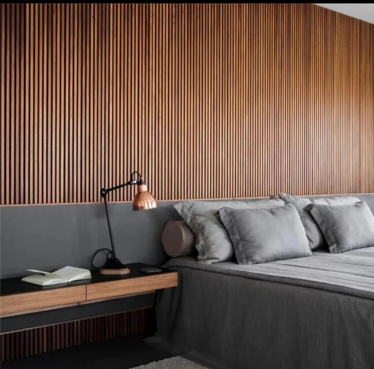 Lambrin Decorativo Wpc Panel 3d 12 Pzas 1mx16cm Color Madera