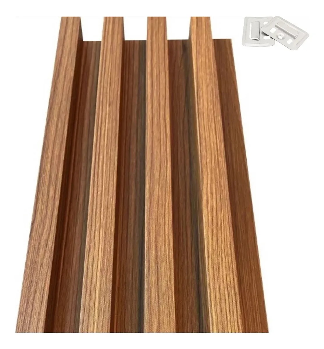 Lambrin Decorativo Wpc Panel 3d 12 Pzas 1mx16cm Color Madera