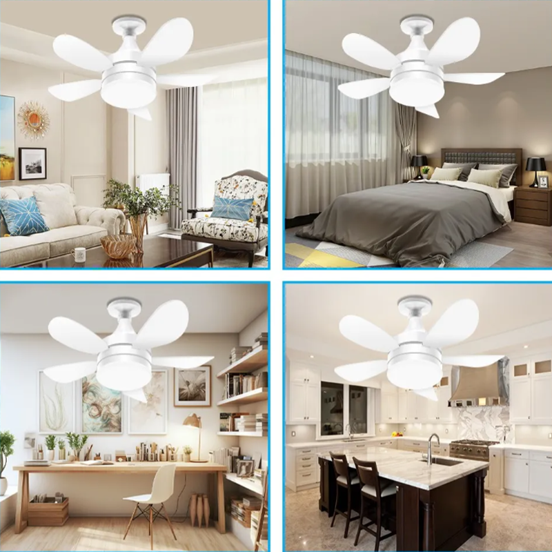 Ventilador De Techo Con Luz Led 5 velocidades Y Control Remoto