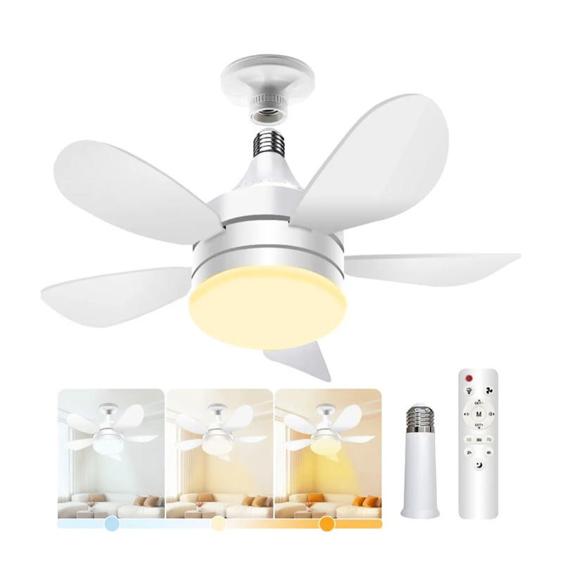 Ventilador De Techo Con Luz Led 5 velocidades Y Control Remoto