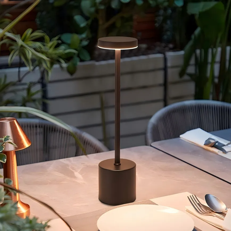 Lámpara De Mesa Recargable Moderna Para Restaurante Led