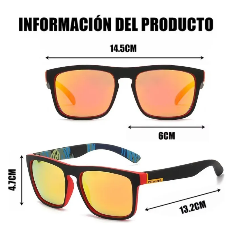 Lentes De Sol Deportivas Polarizadas Anti-uv Moda Hombre 4 pza