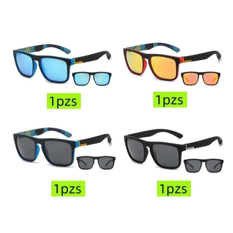 Lentes De Sol Deportivas Polarizadas Anti-uv Moda Hombre 4 pza