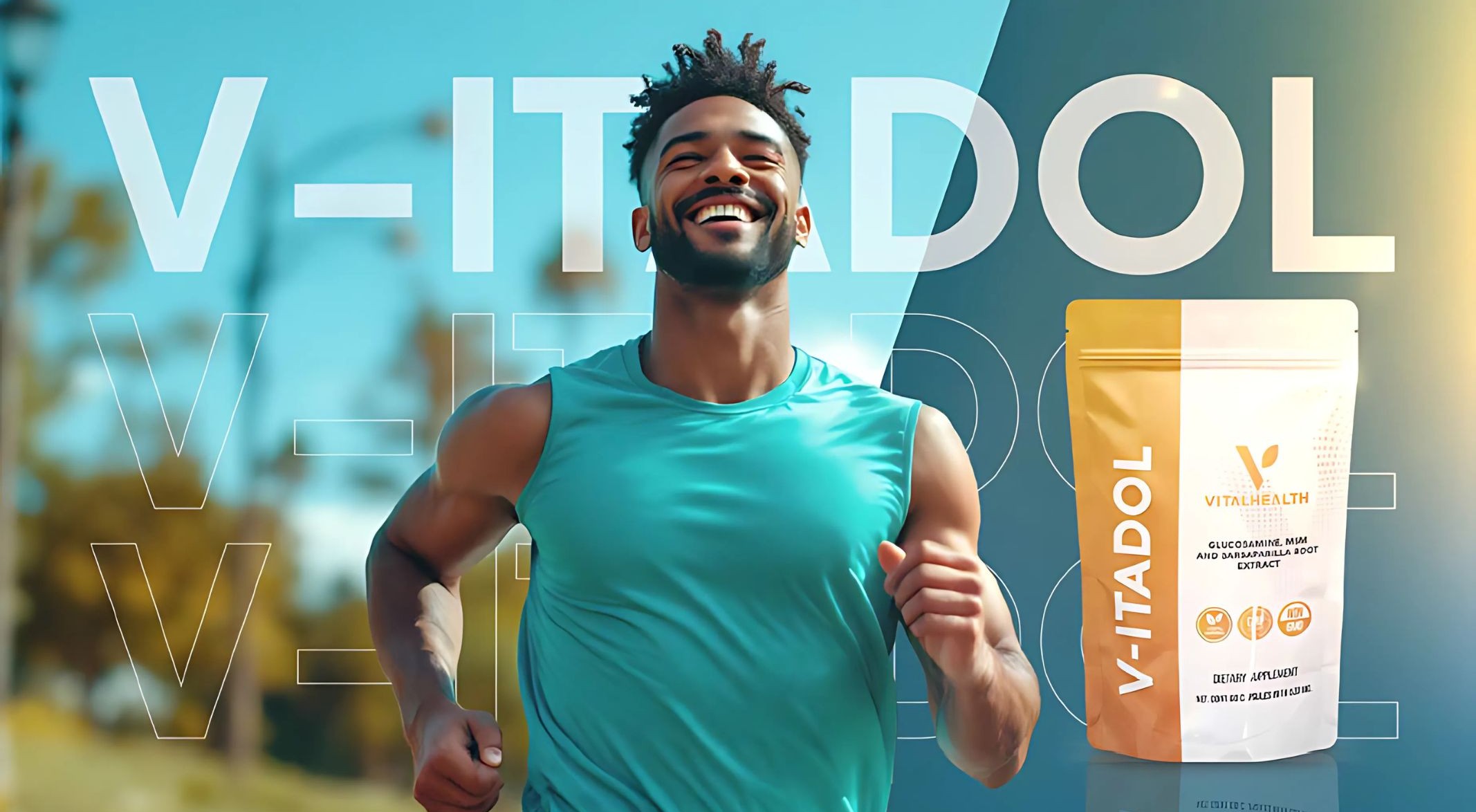 VITADOL VitalHealth | Suplemento Natural para Articulaciones y Músculos con Glucosamina, MSM y Zarzaparrilla