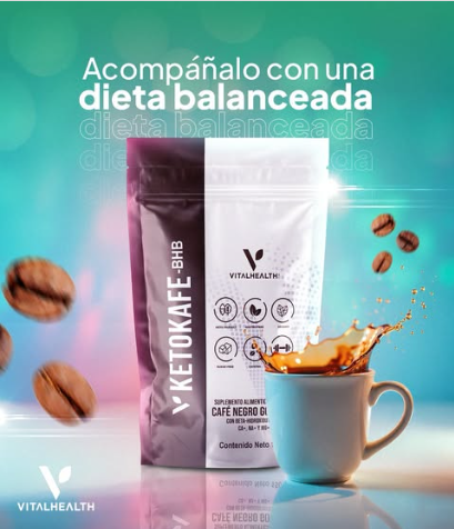 KetoKafe VitalHealth Café Soluble Gourmet con Cetonas Exógenas BHB | Aumenta Energía y Apoya Cetosis - 150g