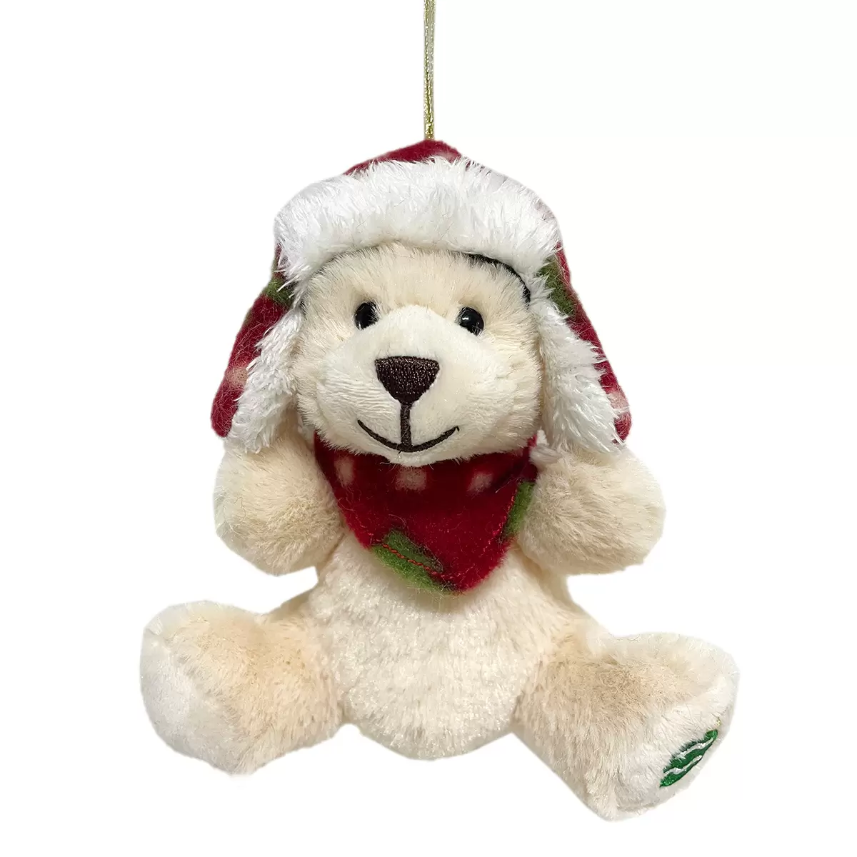 Set 6 Adornos Navideños de Peluche para Colgar Árbol | Ornamentos Decorativos - Osos