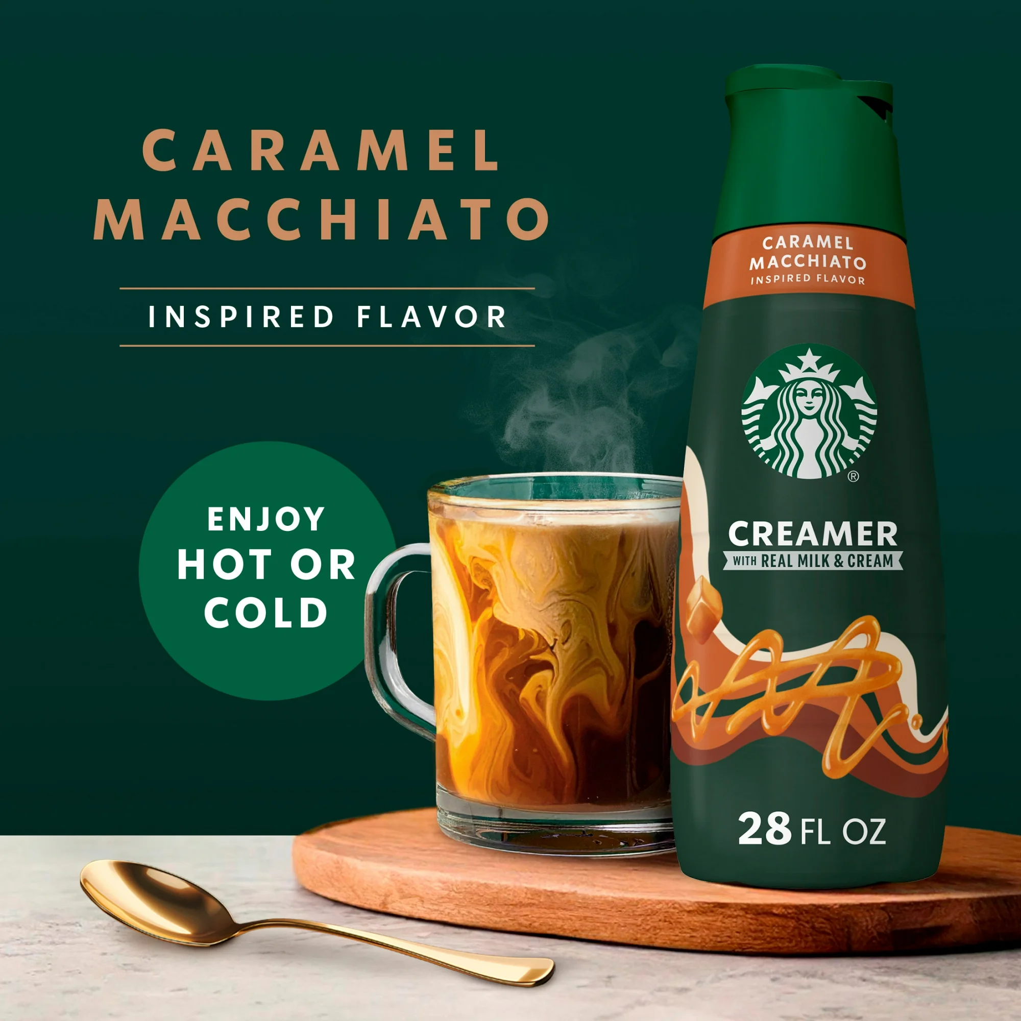 Starbucks Creamer Caramel Macchiato 828ml | Importado | Sabor Cremoso - Original