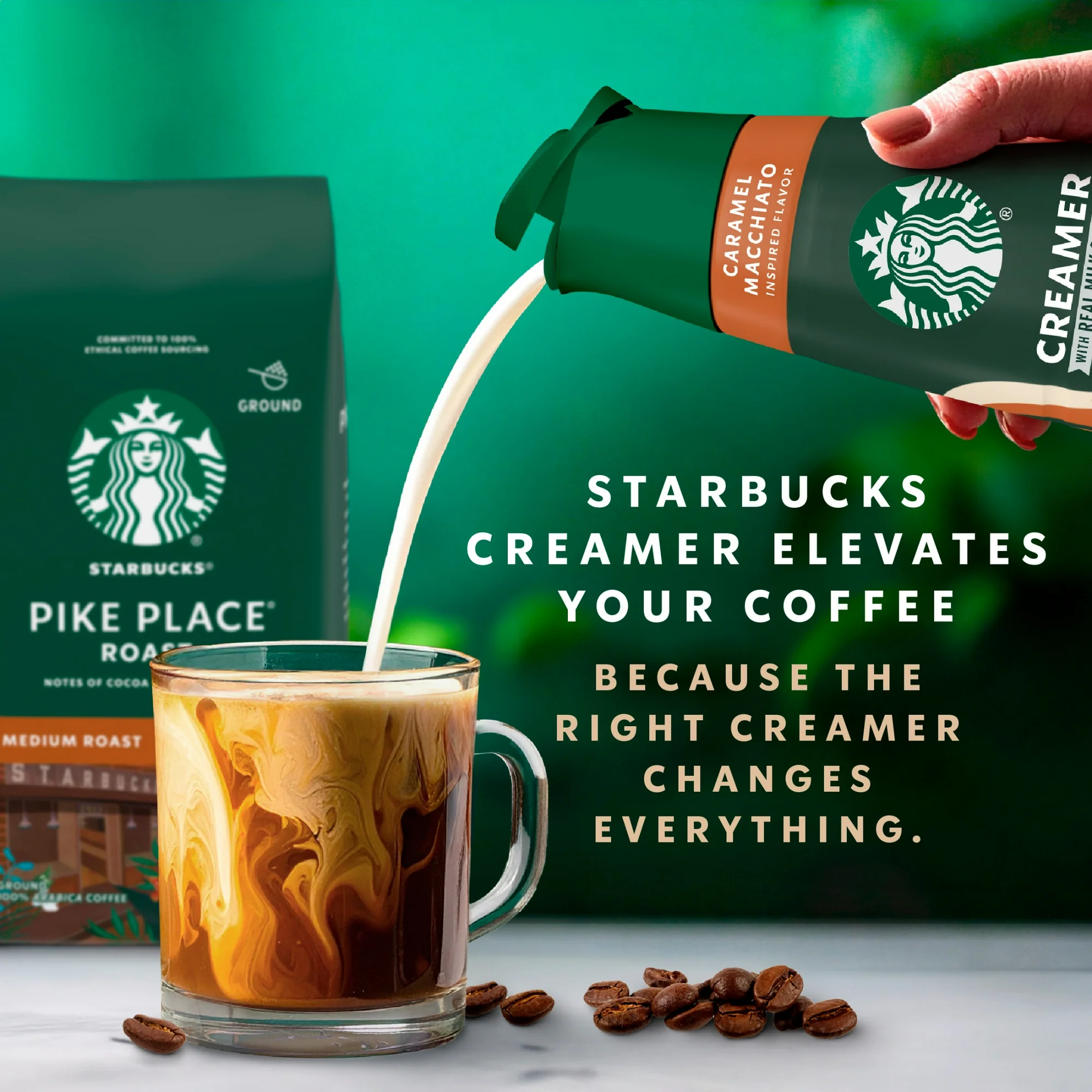 Starbucks Creamer Caramel Macchiato 828ml | Importado | Sabor Cremoso - Original
