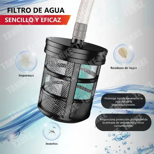 Hidrolavadora de Pistola Inalambrica Portatil Color Negro con 2 Baterias Electricas de 48 V y 500 W de potencia