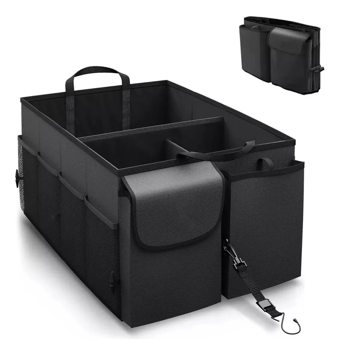 Caja Organizador de Cajuela para Auto Coche Carro Ajustable Portatil para Accesorios y Herramientas