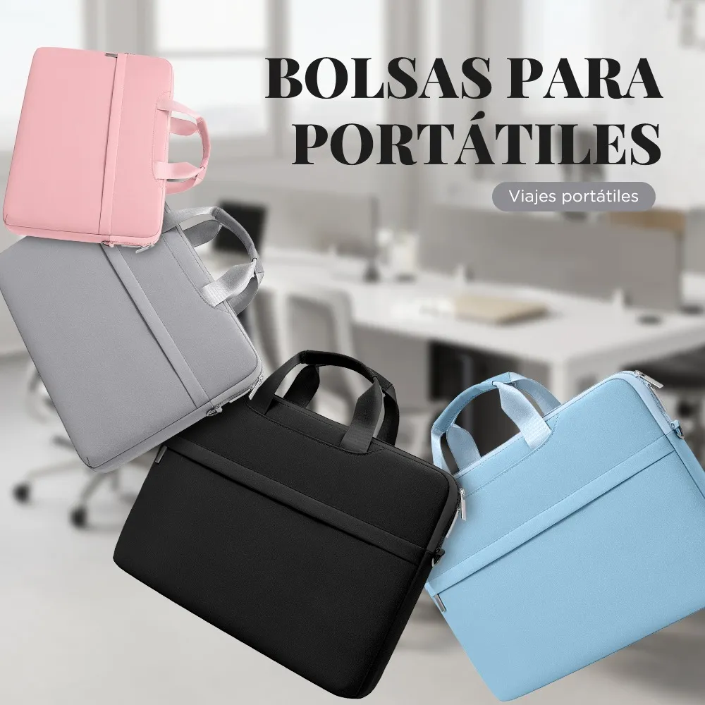 Funda para Laptop Protector para Computadora 13.3 In Tipo Maletin Portatil Multifuncional y Resistente Color Gris