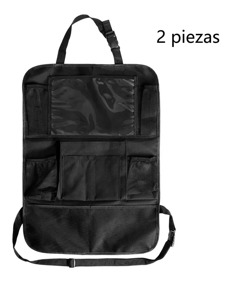 Organizador para Asiento Trasero de Auto Coche Carro Multifuncional Portatil y Plegable 2 Pz