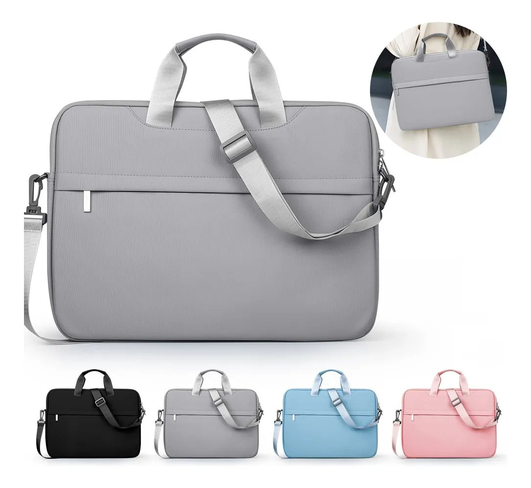 Funda para Laptop Protector para Computadora 13.3 In Tipo Maletin Portatil Multifuncional y Resistente Color Gris
