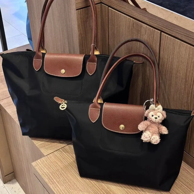Bolso Tote Bag de Moda Longchamp Pliage Versatil y Elegante para Dama Mujer Color Negro