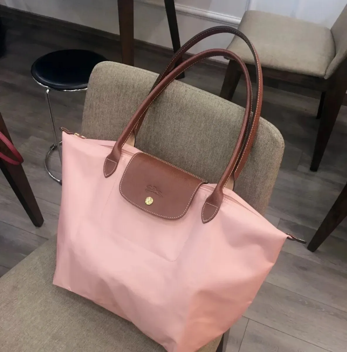 Bolso Tote Bag de Moda Longchamp Pliage Versatil y Elegante para Dama Mujer Color Rosa