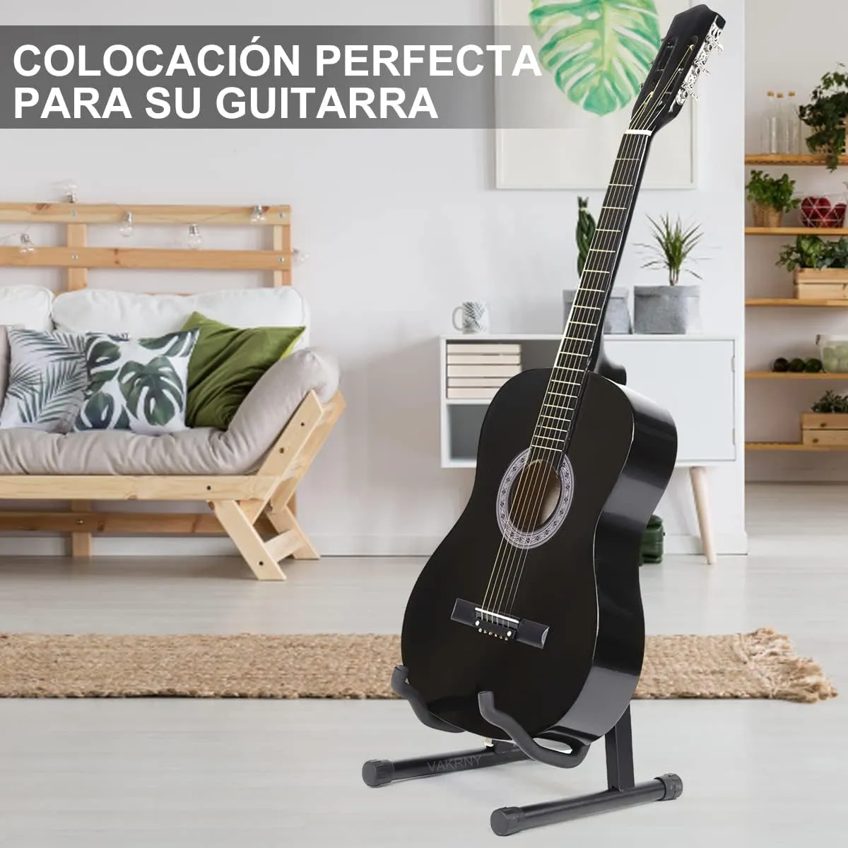 Base Plegable para Guitarra y Bajo Soporte Portatil Metalico con Espuma Protectora Antideslizante y Antirayaduras