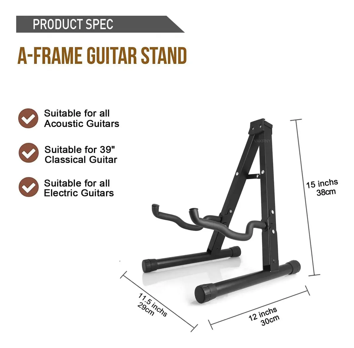 Base Plegable para Guitarra y Bajo Soporte Portatil Metalico con Espuma Protectora Antideslizante y Antirayaduras