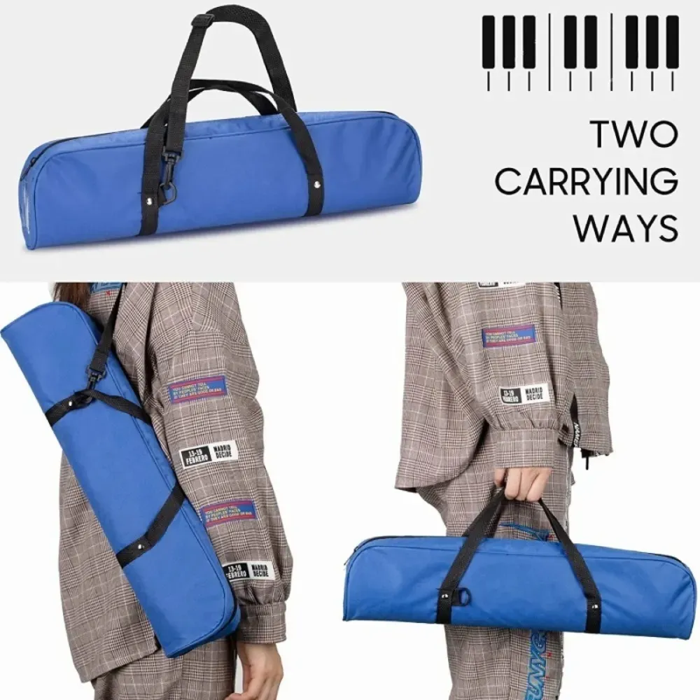 Melodica Portatil 32 Teclas Teclado Piano para Niños Pequeños con Boquilla y Estuche Color Azul