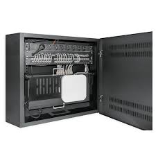 Gabinete 19" Mural 4U 550x540, 4U+2U Vert - Acero - 60kg Capacidad de Peso Estático