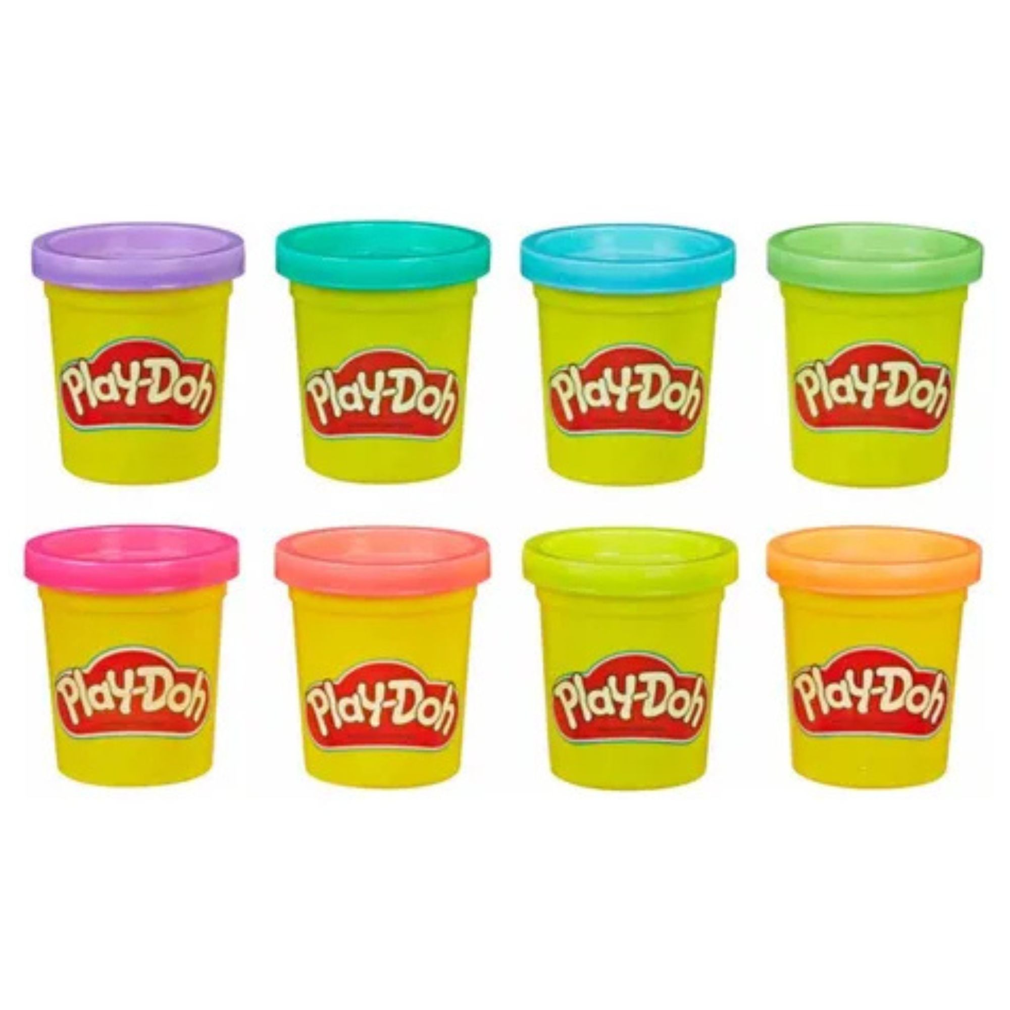 Play-doh 4 Pz Color Al Azar 112 Gr C/u Hasbro Plastilina