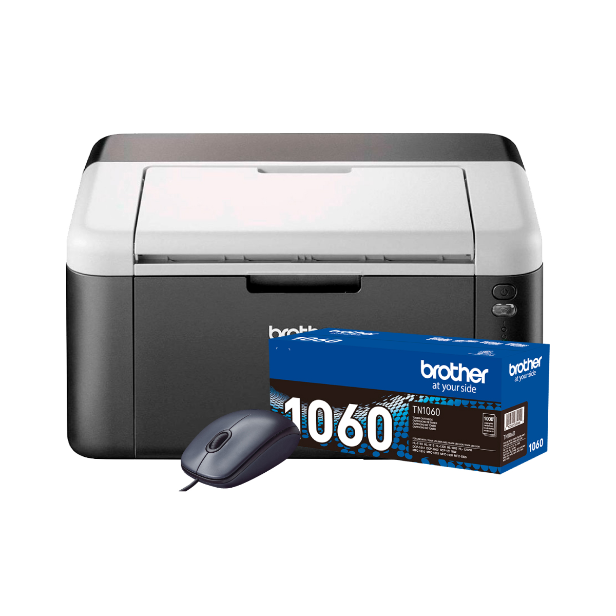 Impresora HL1212W + Tóner TN1060 Negro + Mouse Logitech M90