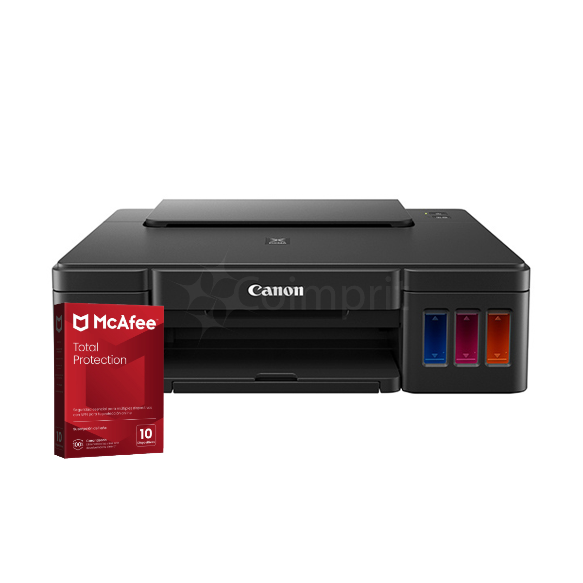 Impresora Canon PIXMA G1110 Color + Antivirus McAfee Total Protección 10 Dispositivos (DIGITAL)   