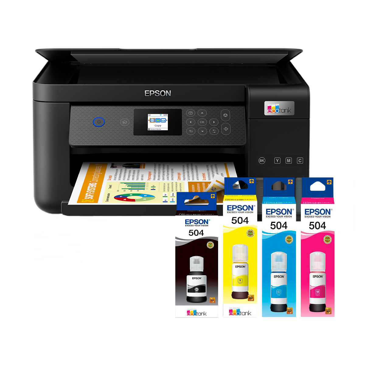 Multifuncional Epson L4260 EcoTank Wifi/USB + Kit De Tinta T504