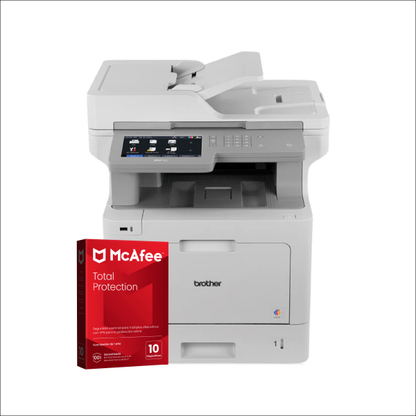 KIT MULTIFUNCIONAL BROTHER MFC-L9570CDW COLOR LASER INALAMBRICO+ ANTIVIRUS MCAFFE DIGITAL (10 DISPOSITIVOS)
