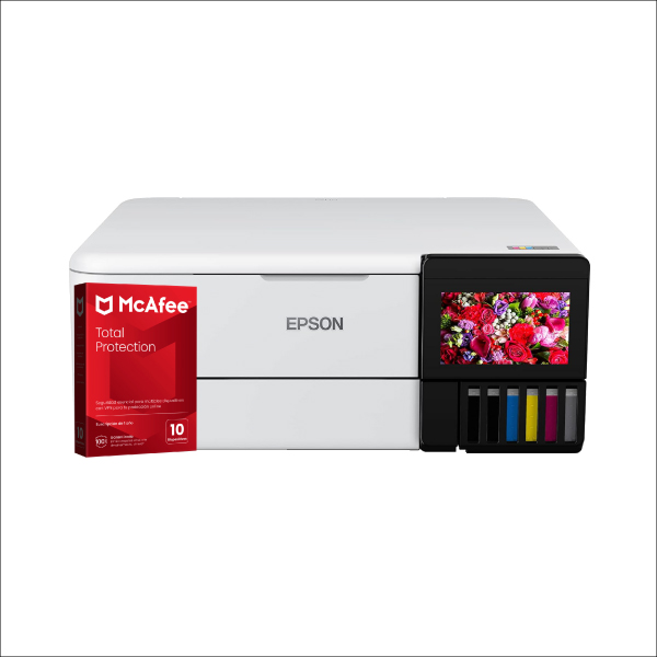 KIT MULTIFUNCIONAL EPSON L8160 ECOTANK A4  + ANTIVIRUS MCAFFE DIGITAL (10 DISPOSITIVOS)
