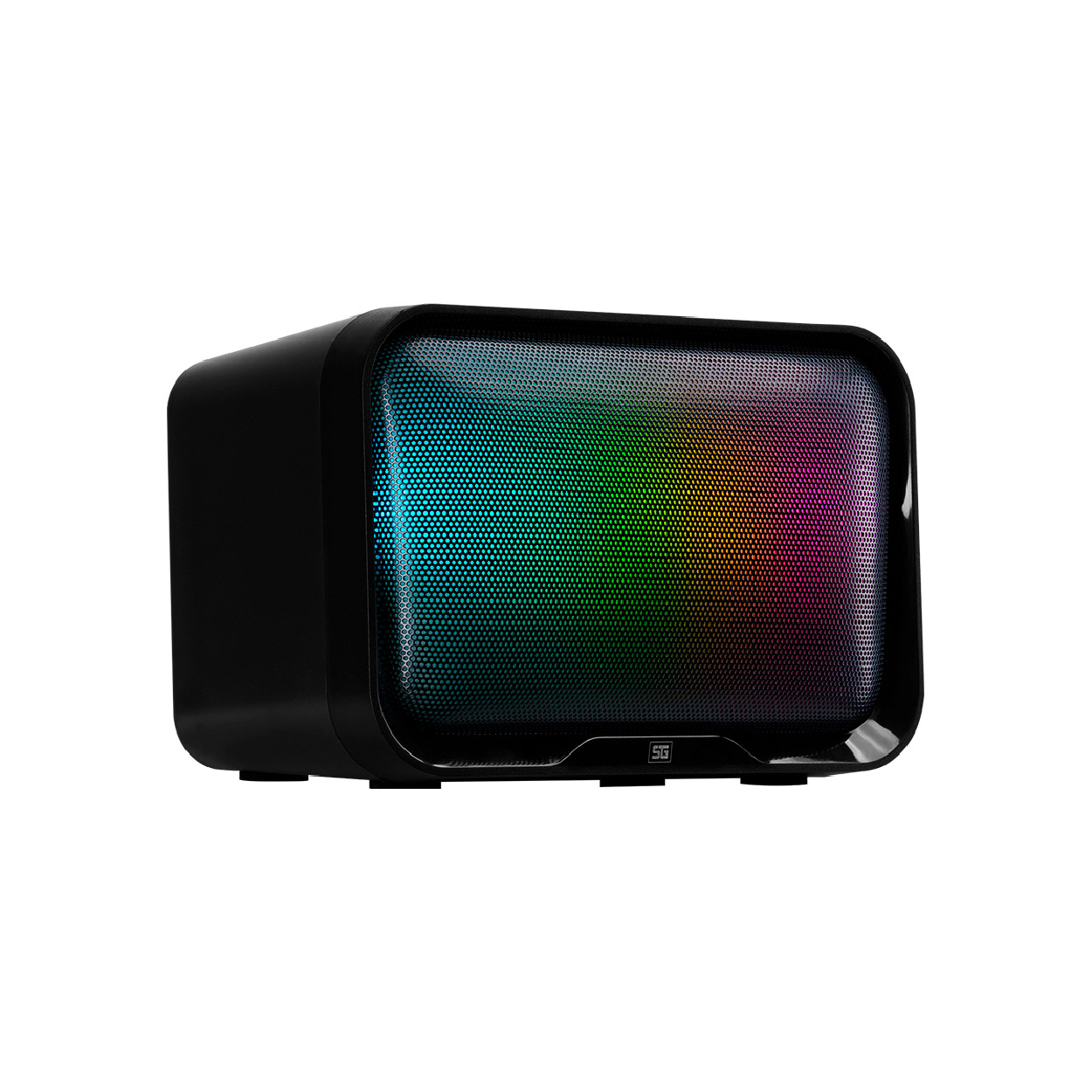 OPEN BOX: Vorago SPK-255 2.1CH, Bocinas RGB con Conexión 3.5mm y Alimentación USB 2.0, Negro