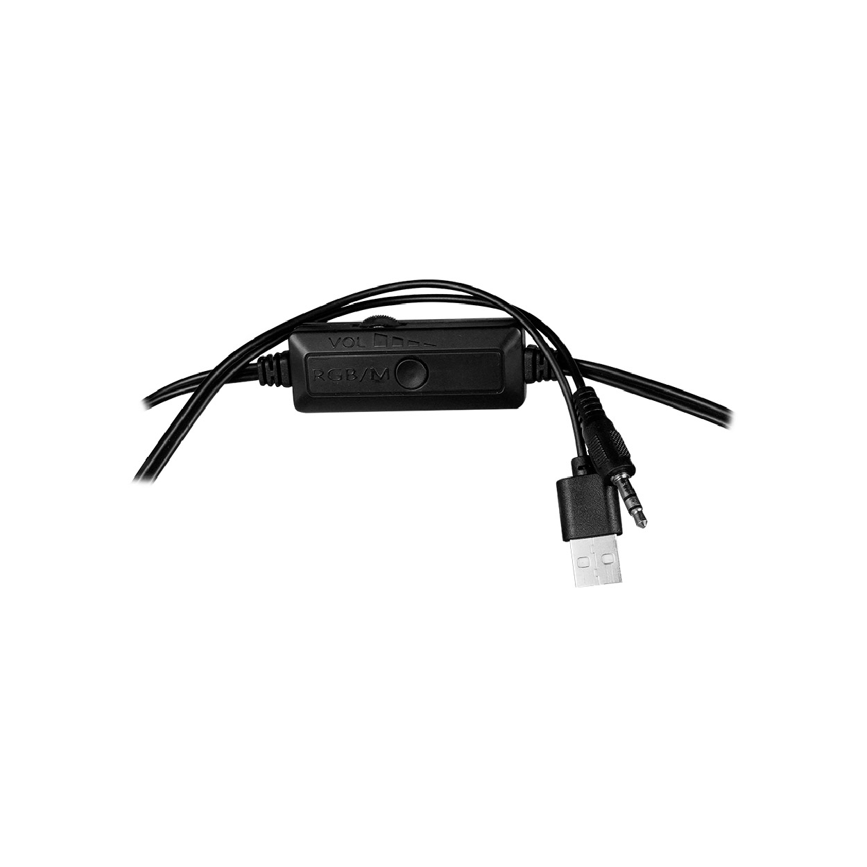 OPEN BOX: Vorago SPK-255 2.1CH, Bocinas RGB con Conexión 3.5mm y Alimentación USB 2.0, Negro