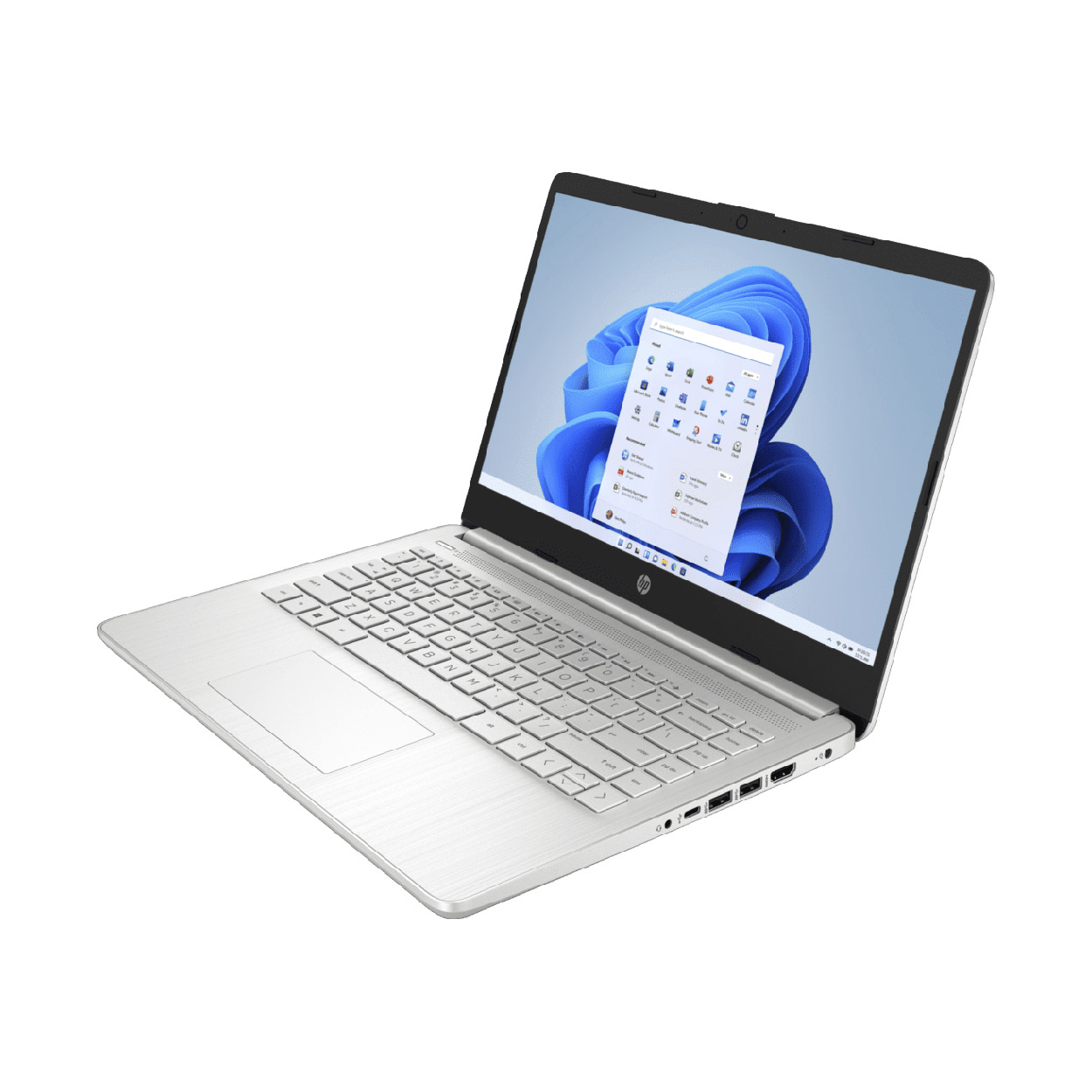 OPEN BOX: Laptop HP 14-DQ0532LA Intel Celeron N4120, 4GB RAM, 128GB SSD PCIe, 14" HD, Windows 11 Home, Silver
