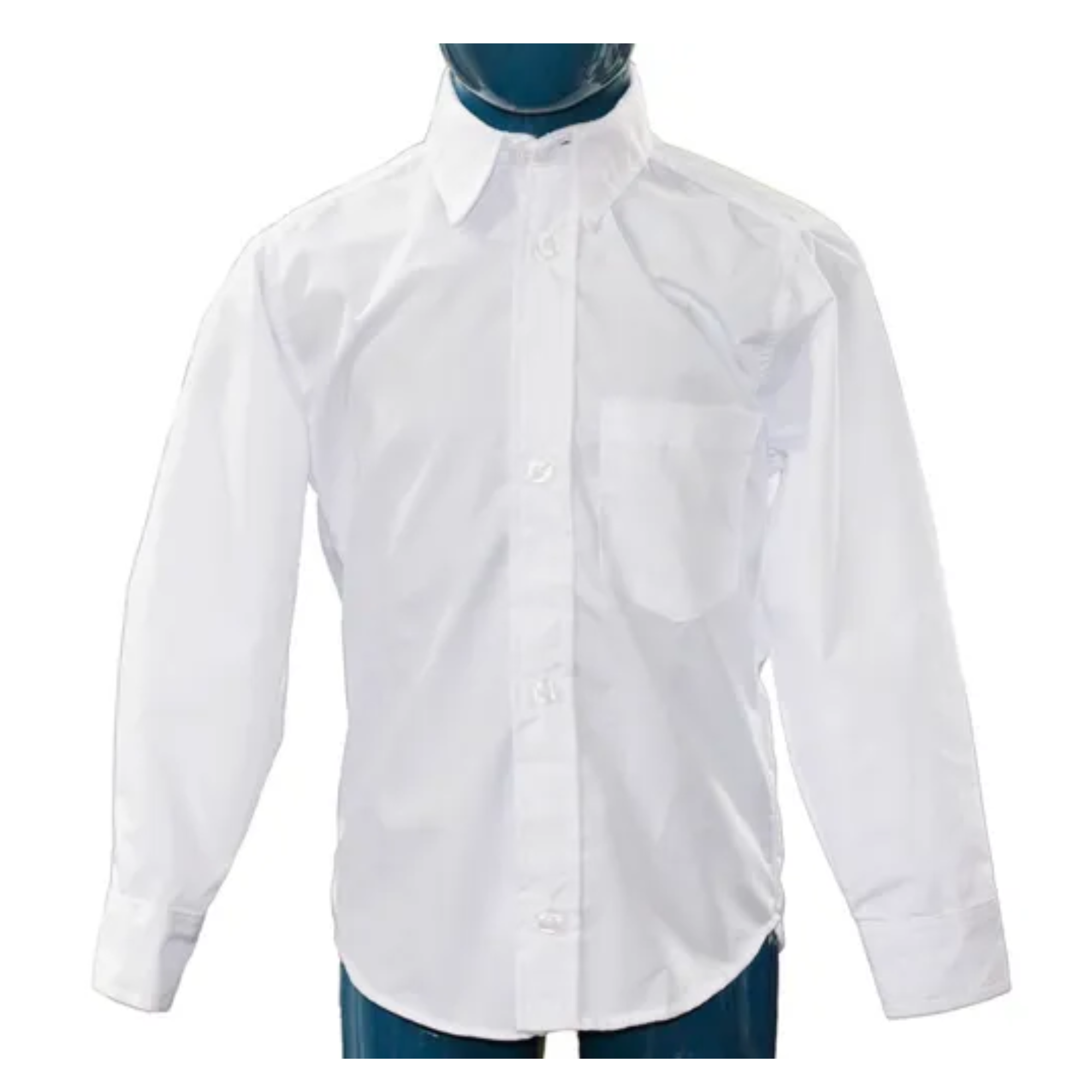 Camisa Escolar Manga Larga Blanca Tamaños y Tallas Infantiles Uniforme para usarse Diario Perfecta para Regreso a Clases