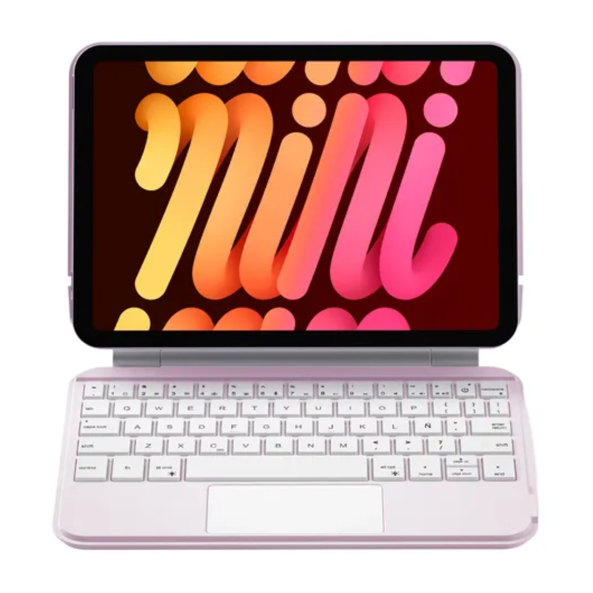 Funda Teclado Magic Keyboard Para iPad Mini 6/7 8.3, Trackpad Multitáctil, Teclado En Español Mágico Retroiluminado