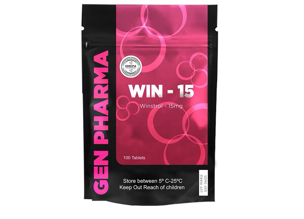 WIN-15 Gen Pharma 15mg 100 Tabs | Definición y Corte Extremo