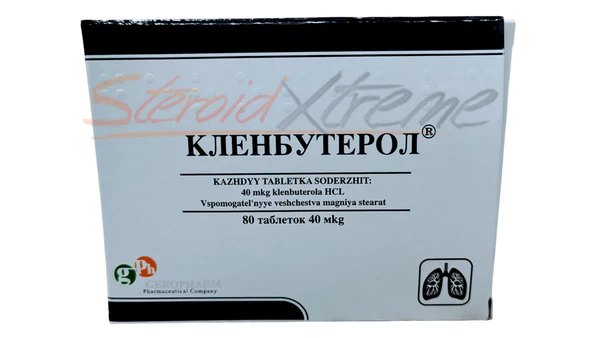 Clenbuterol Geropharm Oral 40mcg 80 Tabs Quema Grasa y Preserva Músculo