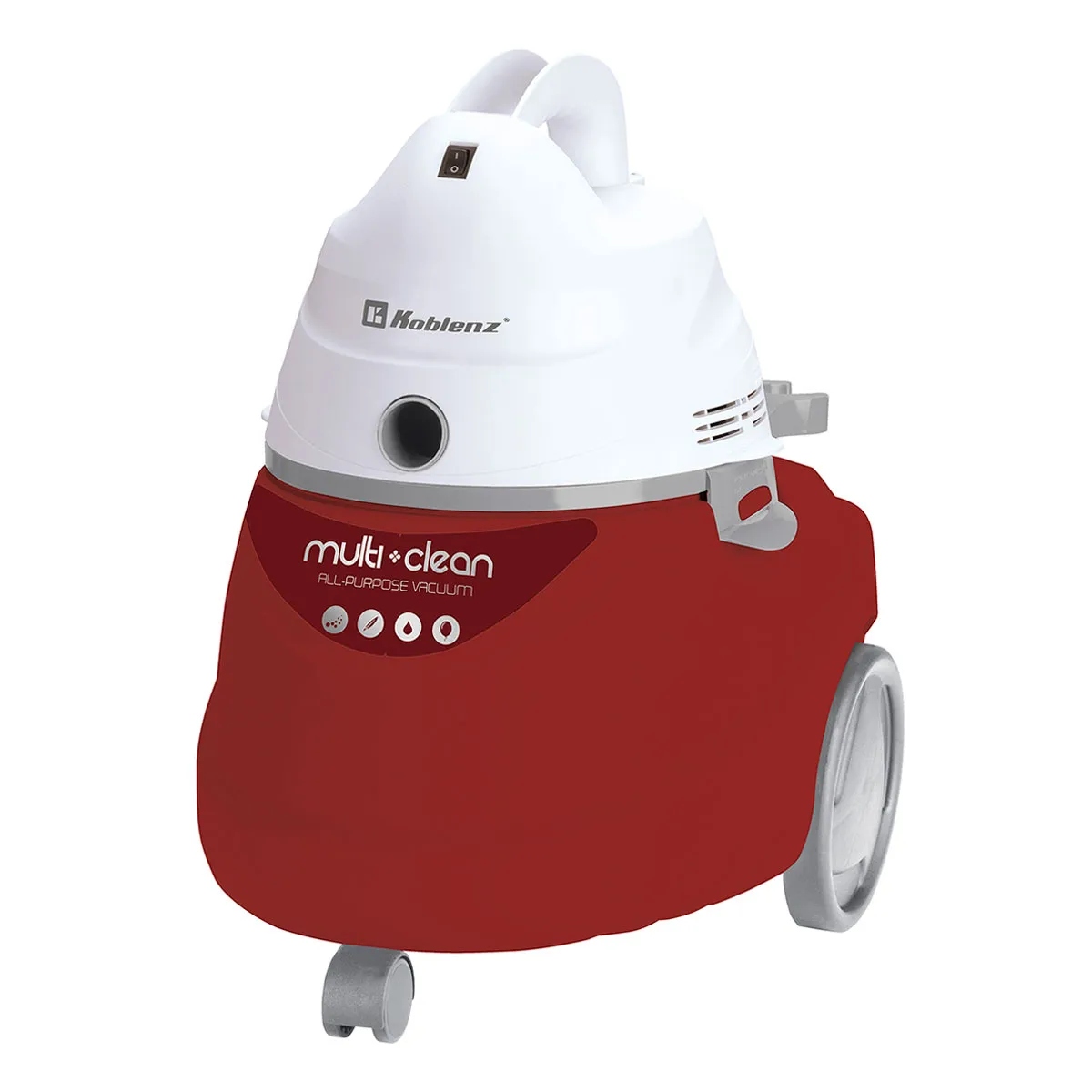 Aspiradora Koblenz PV-5003 K2 N 5 Galones Multiusos Roja con Blanco