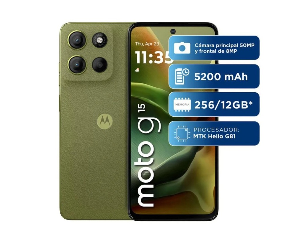 Motorola G15 256Gb 8Ram  Color Verde Nuevo Libre
