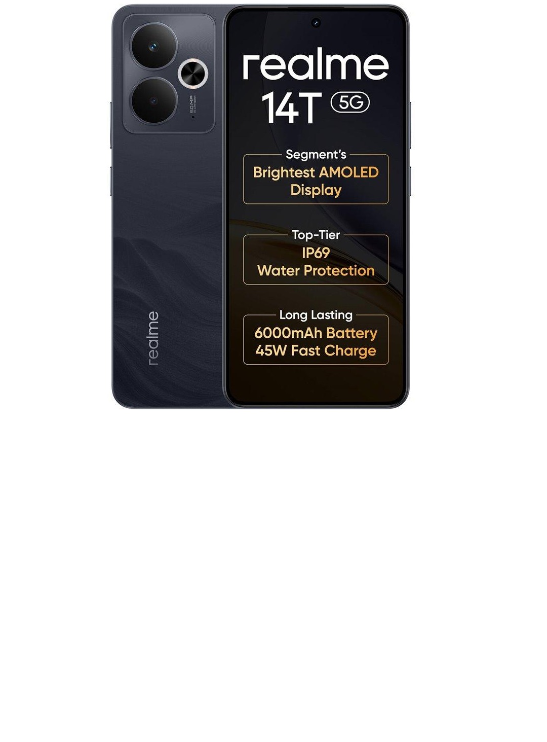 Realme 14T 5G 256Gb 8Ram Color Negro Nuevo Libre