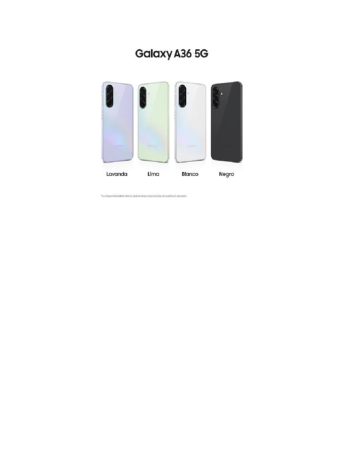 Samsung A36 5G 128Gb 8Ram Color Blanco Nuevo Libre