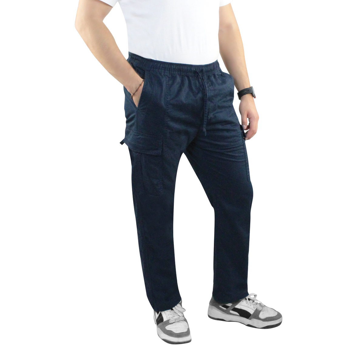 Pantalón Gabardina Hombre Cargo 3411