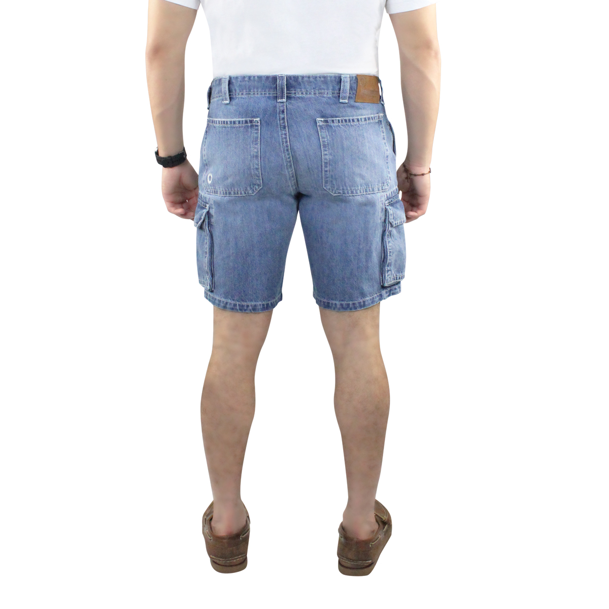 Bermuda Mezclilla Hombre Cargo 3409