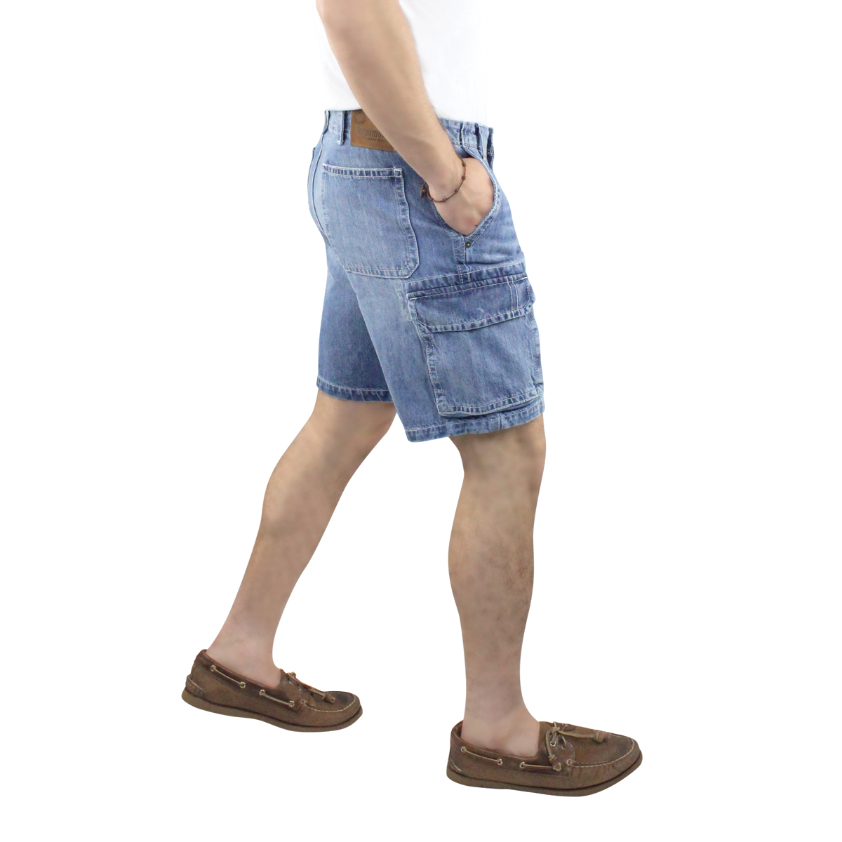 Bermuda Mezclilla Hombre Cargo 3409