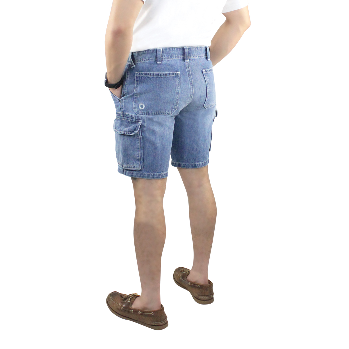 Bermuda Mezclilla Hombre Cargo 3409