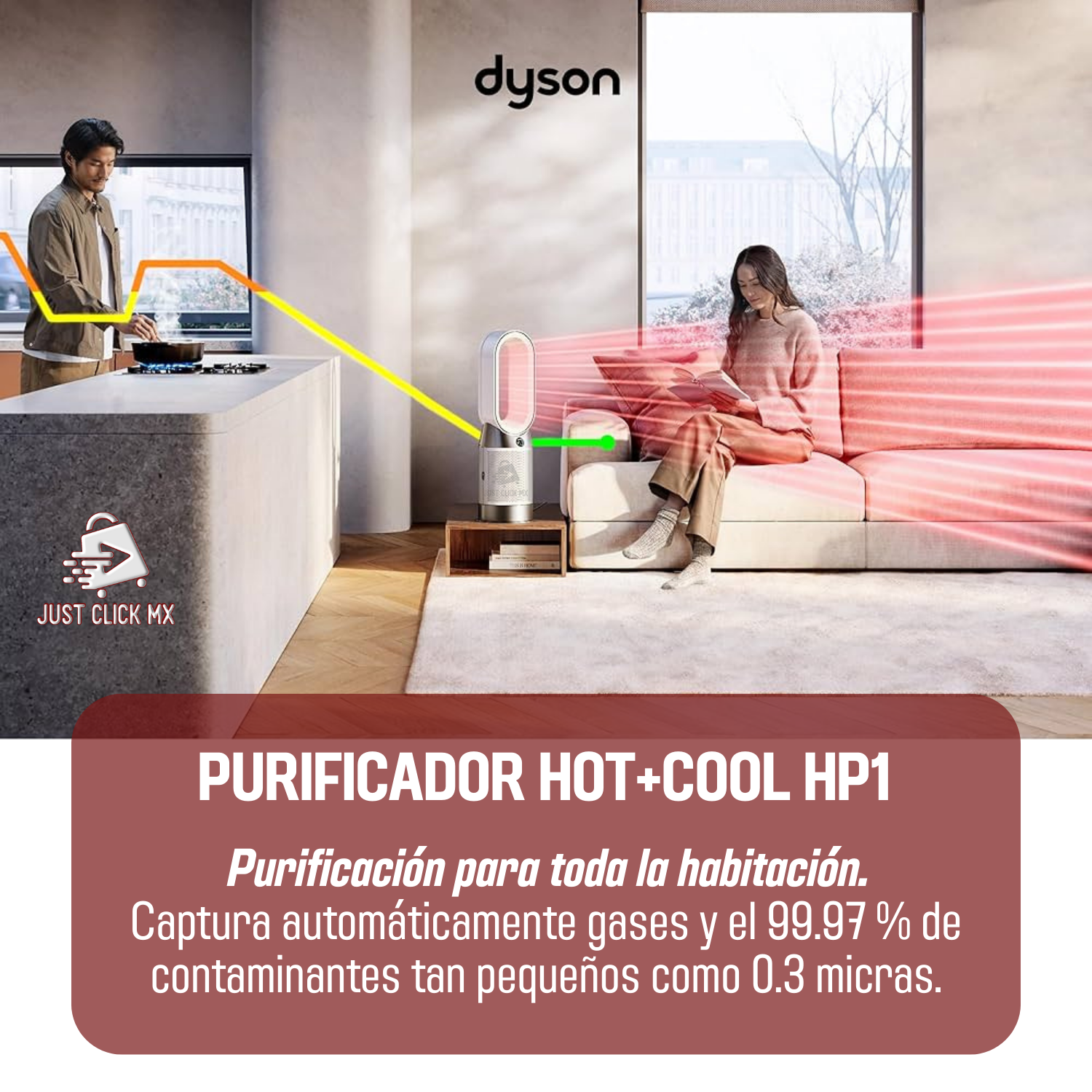 Dyson Purificador Ventilador Hot+cool Hp10 Caliente Y Frío