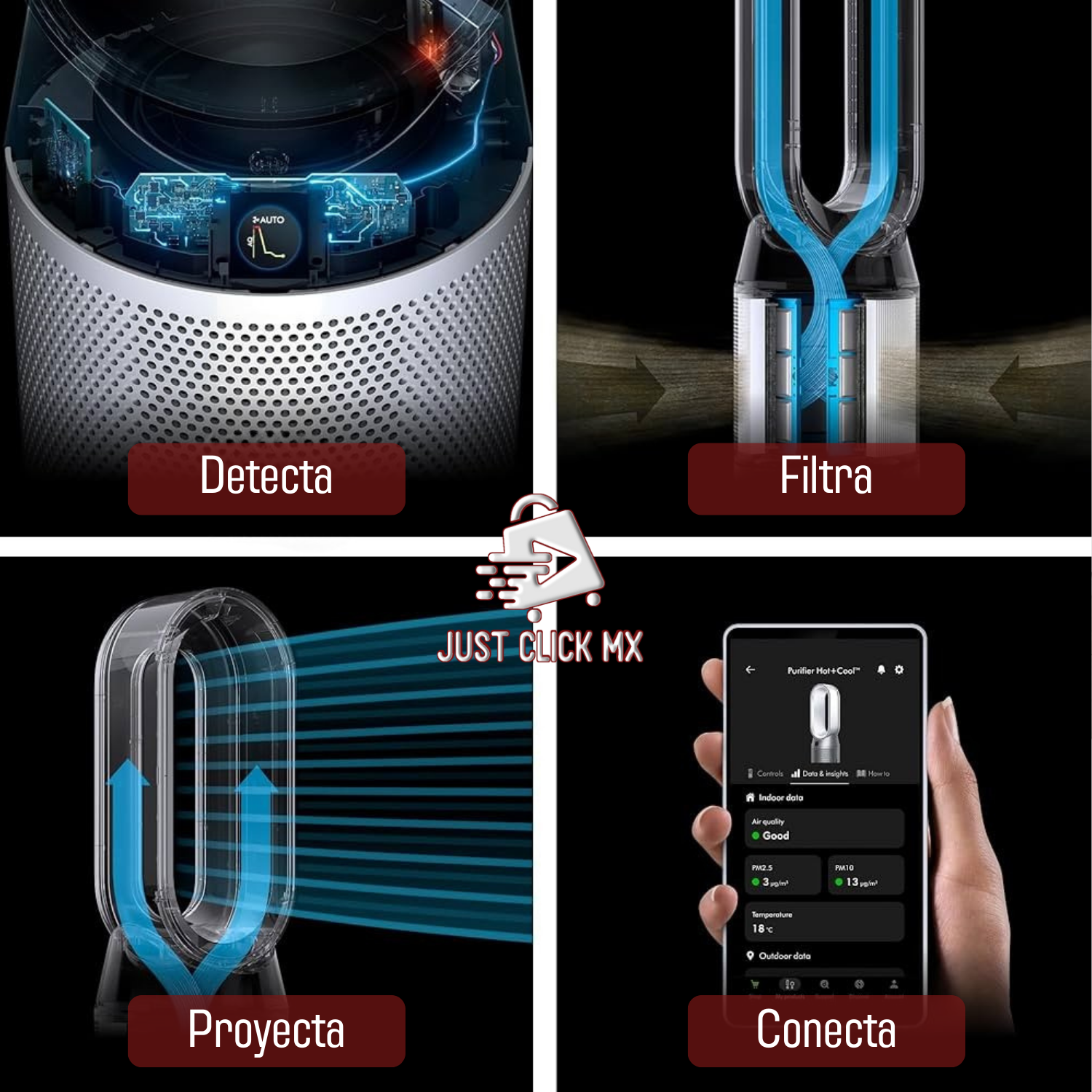 Dyson Purificador Ventilador Hot+cool Hp10 Caliente Y Frío