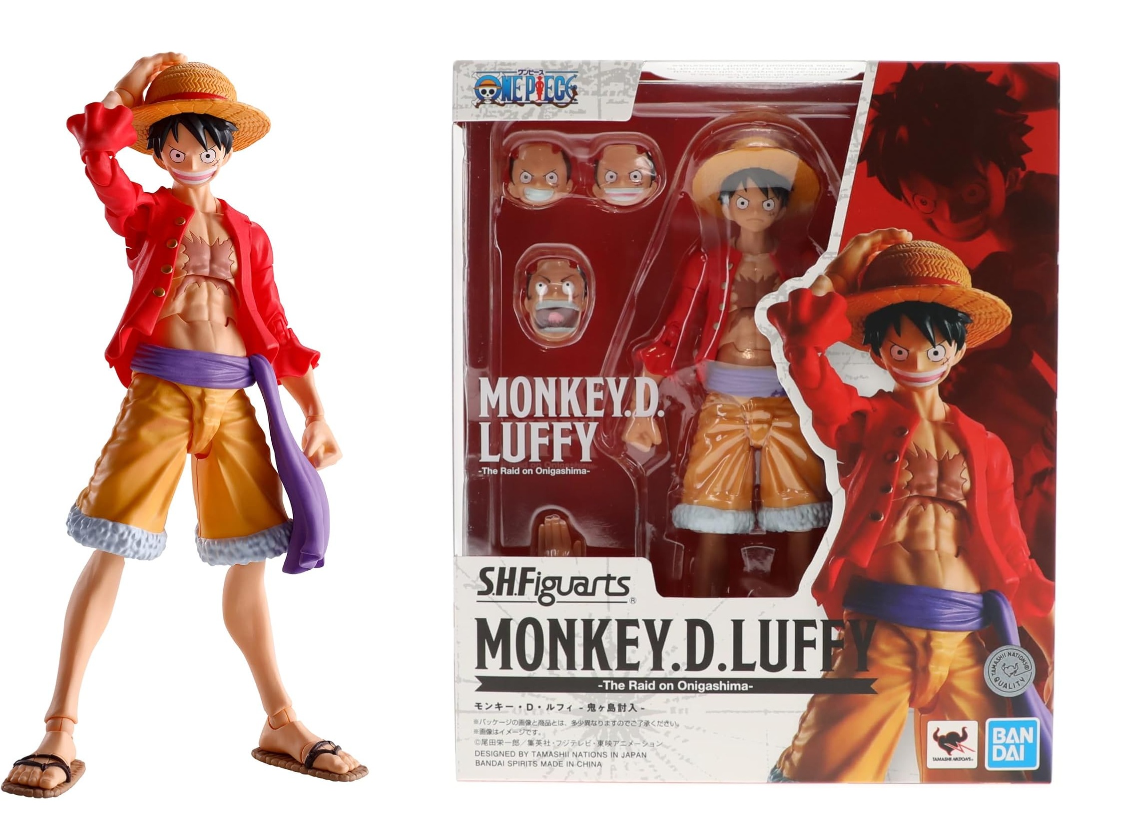 One Piece, Monkey D. Luffy  S.H. Figuarts Tamashii Nations The Raid on Onigashima, Bandai Spirits,