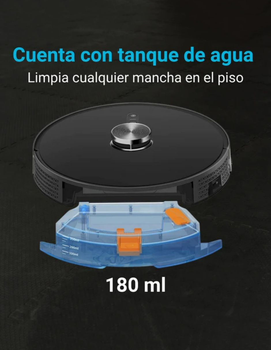Robot Aspiradora Modelo E900 PRO Láser con Inteligencia Artificial 