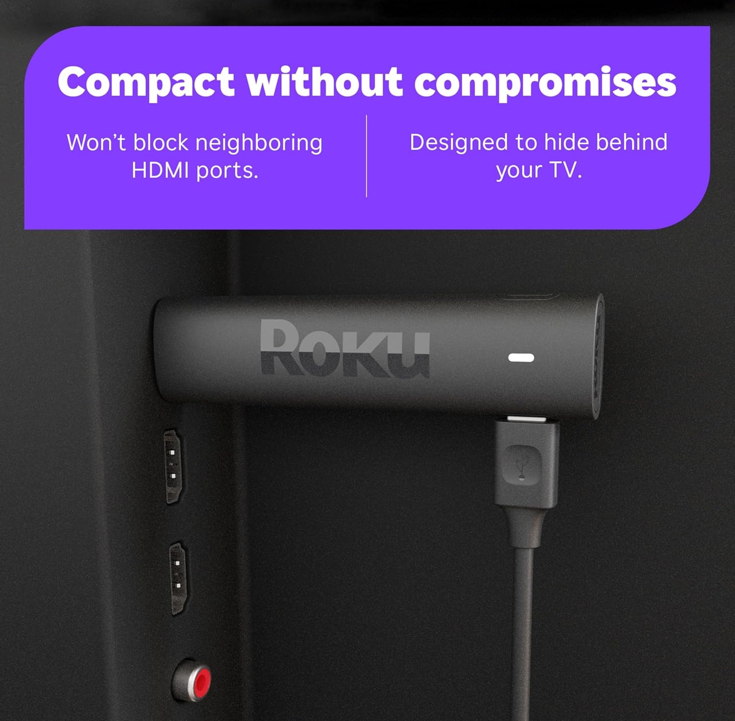 Roku Streaming Stick 4K 3820RW Color Negro